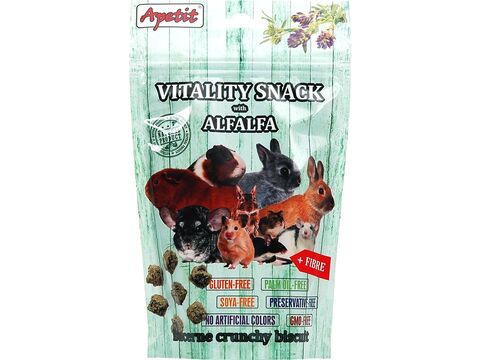 Apetit Vitality Snack with Alfalfa 80 g pro hlodavce vojtěška exp. 7/2024