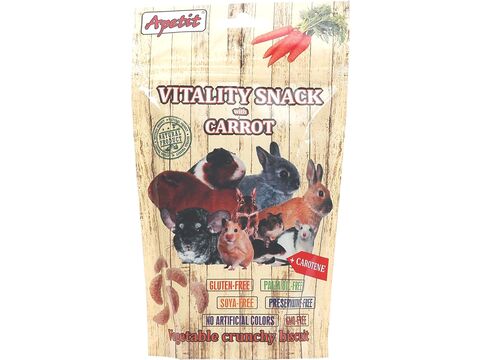 Apetit Vitality Snack with Carrot 80 g pro hlodavce mrkev