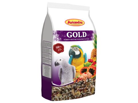 Avicentra Gold velký papoušek 850 g   