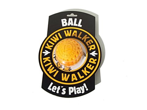 Kiwi Walker hračka pro psa plovací míček z TPR pěny, průměr 7 cm oranžová