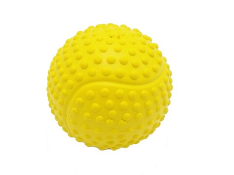 Tatrapet hračka pro psa míček průměr 7,2 cm polotvrdý žlutá