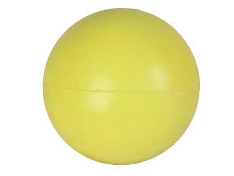 Flamingo hračka pro psa míč průměr 9 cm tvrdá guma žlutá