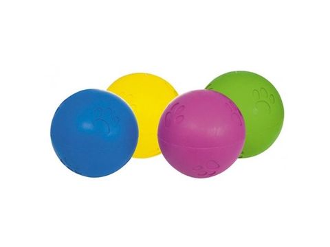 Nayeco hračka pro psa míček zdobený pískací průměr 10 cm tvrdá guma fialový