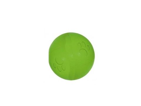Nayeco hračka pro psa míček zdobený pískací průměr 10 cm tvrdá guma zelený
