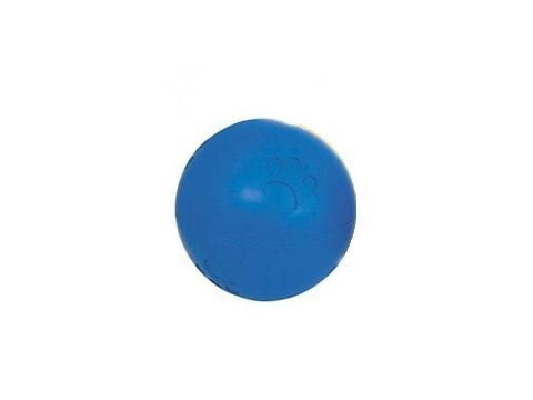 Nayeco hračka pro psa míček zdobený pískací průměr 10 cm tvrdá guma modrý