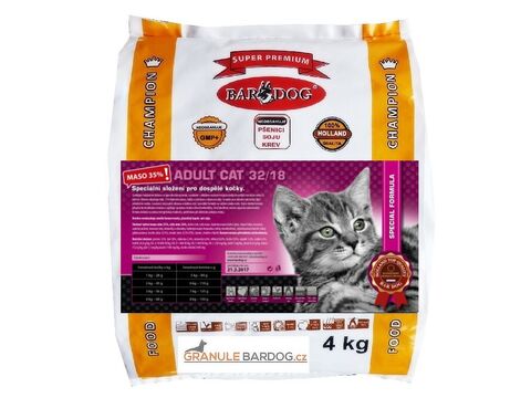 Bardog Cat adult 32/18 super prémium 4 kg