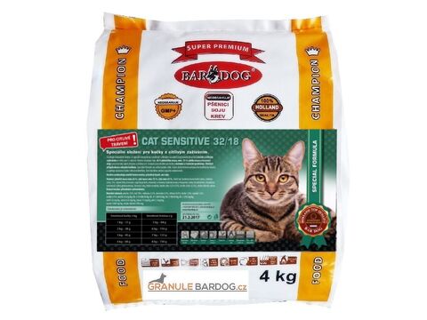 Bardog Sensitive Cat 32/18 Super premium 4 kg