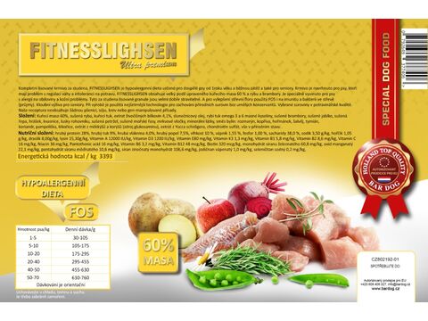 Bardog FITNESSLIGHSEN 12 kg senior + light, lisované krmivo kuře