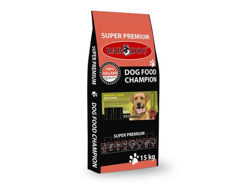 Bardog super premium Senior- Light 22/09 15 kg krůtí s rýží 