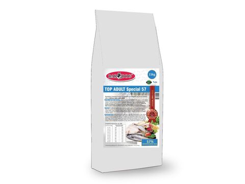 Bardog TOP ADULT Speciál 57 15 + 1 kg granule lisované za studena