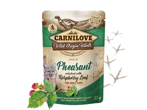 Carnilove Cat Pouch Rich in Pheasant Enriched with Raspberry Leaves 85 g  4.141 
