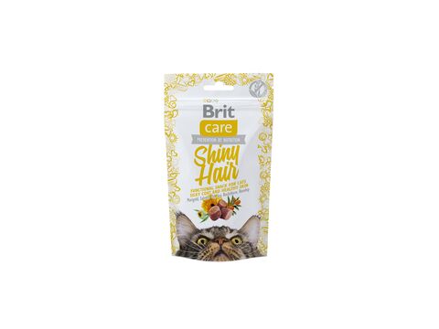 Brit Care Cat snack Shiny Hair 50 g losos a rakytník 16.624 exp. 11/2023