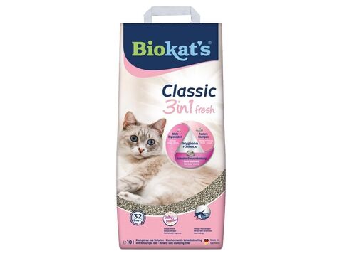Biokat‘s Classic Fresh 3 in 1, baby powder, 10 l