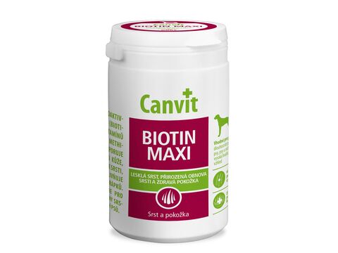 Canvit Biotin Maxi 500 g pro psa ochucený SLEVA zásobník