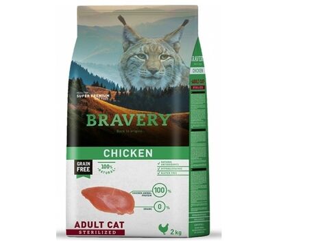 Bravery Cat STERELIZED chicken 2 kg