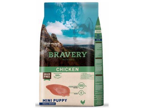 Bravery dog Puppy mini grain free chicken 7 kg 