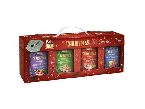 Brit Care Dog Christmas Selection cans for dogs, 4 x 400 g, lamb,rabbit,capr,duck