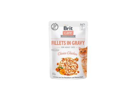 Brit Care Cat Fillets in Gravy Choice Chicken 85 g pouch 4.061 new