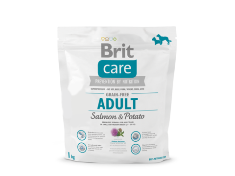 Brit Care Dog Adult Grain Free Salmon & Potato 1 kg 