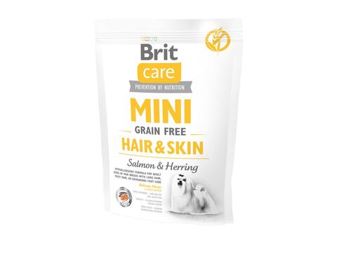 Brit Care Adult mini Grain Free Hair & skin salmon & Herring 400 g granule 