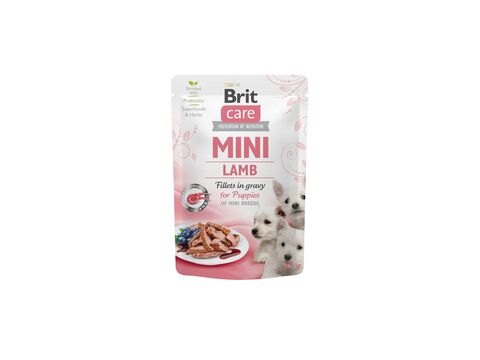 Brit Care Mini Puppy Lamb fillets in gravy 85g kapsa 3.051 