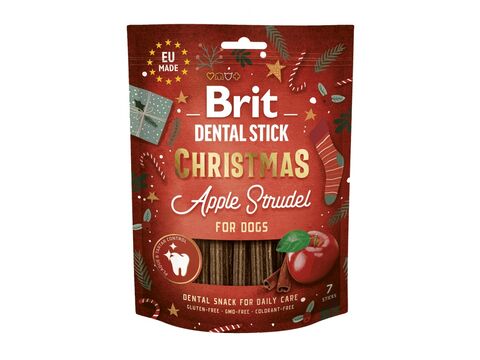 Brit Care Dog Christmas Dental Stick Apple Strudel 250 g vánoční snack