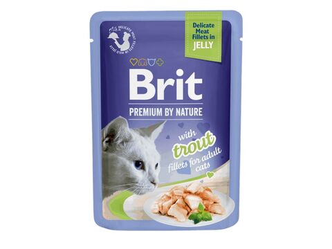 Brit Premium Cat D Fillets in Jelly with Trout 85g