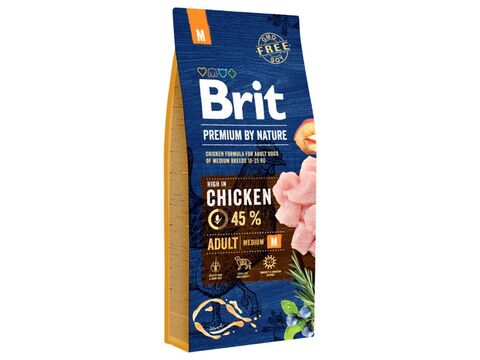 Brit Premium by Nature Adult  M 15 kg