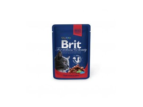 Brit Premium cat beef & peas 100 g 