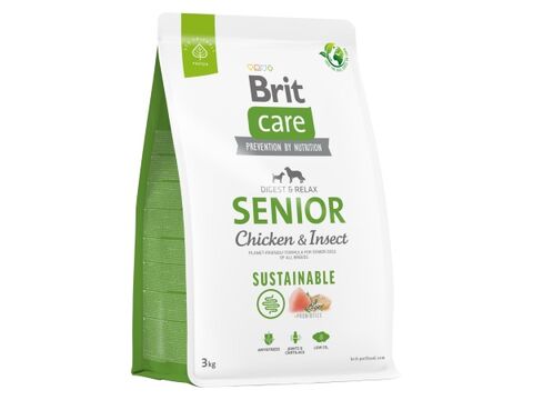 Brit Care Dog Sustainable Senior 3 kg chicken + insect
