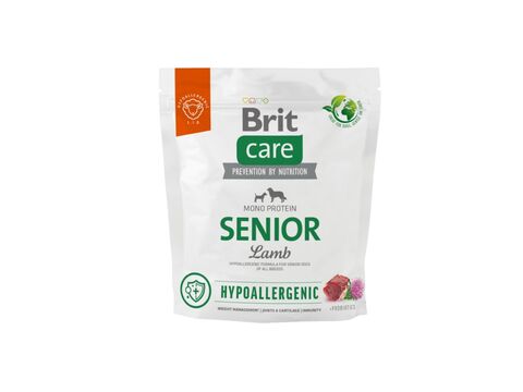 Brit Care Dog Hypoallergenic Senior Lamb & rice 1 kg 
