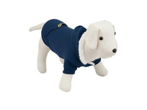 Nayeco mikina pro psa Marino s kapucí zateplená modrá 50 cm, real 45 cm obvod 60 cm