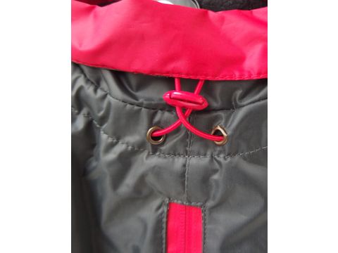 Nayeco deka pro psa X-Trek šusťákový zateplený černo červený 35 cm obvod 51-56 cm  