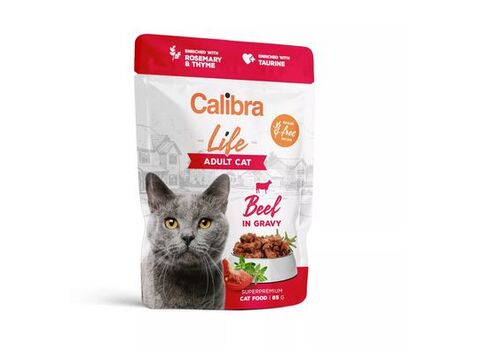 Calibra Cat Life kapsa Adult Beef in gravy 85 g