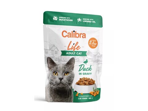 Calibra Cat Life kapsa Adult Duck in gravy 85 g