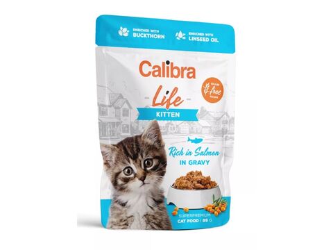 Calibra Cat Life kapsa Kitten Salmon in gravy 85 g