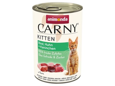 Animonda carny Kitten hovězí + kuře + králík 400 g 