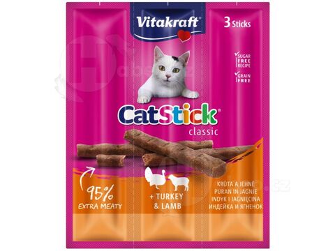 Vitakraft Cat Stick krůta-jehně 3 x 6 g