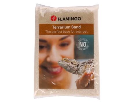 Flamingo terarijní písek hrubý Caviar White 4 kg barva sloní kost 