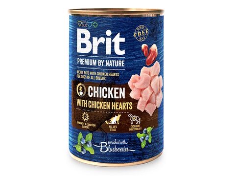 Brit premium by Nature chicken with Hearts 400 g   3.177 