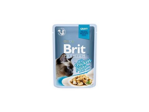 Brit Premium Cat D Fillets in Gravy with Chicken 85g