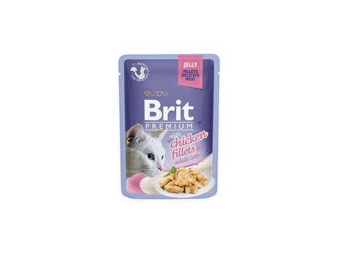 Brit Premium Cat Delicate Fillets 85 g kuře v želé kapsa 