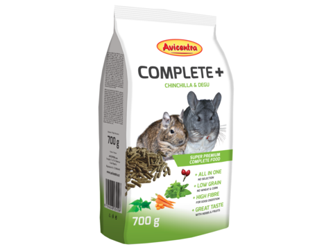 Avicentra COMPLETE+ činčila, osmák 700g