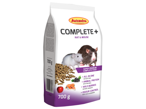 Avicentra Complete+ potkan & myš 700 g  