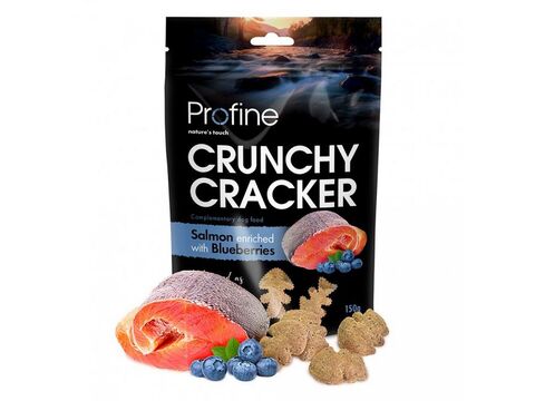 Profine Dog Crunchy Cracker Salmon enriched with Blueberries 150 g 