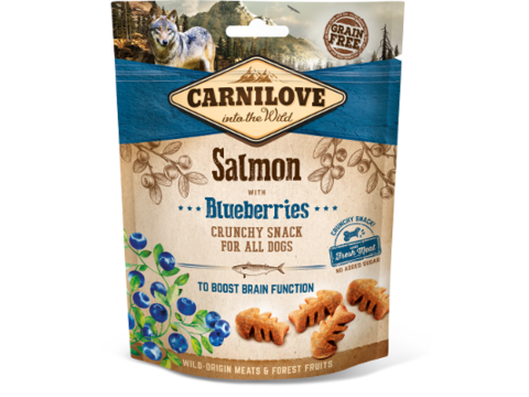 Carnilove Dog Crunchy Snack Salmon & Blueberries 200g SLEVA 16.637