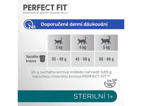Perfect fit cat Adult Sterile 750 g kuře + dárek hravá miska