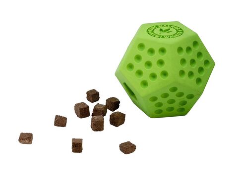 Kiwi hračka pro psa míček na pamlsky 8 cm Dodecaball maxi zelená