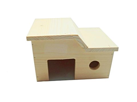 Truhlářství Zimný Domek pro křečka zalomená střecha 19 x 12 x 13,5 cm ZV 152