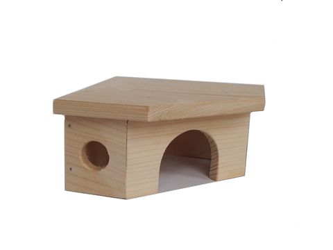 Truhlářství Zimný Domek pro myšku rohový 13 x 6,5 x 13 cm ZV 111